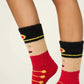 PJ Salvage Cozy Crew Socks-Nutcracker