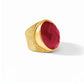 Julie Vos "Verona” Statement Ring-Gold/Iridescent Ruby Red