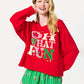 Shiraleah "Oh What Fun" Lounge Sweatshirt-Red