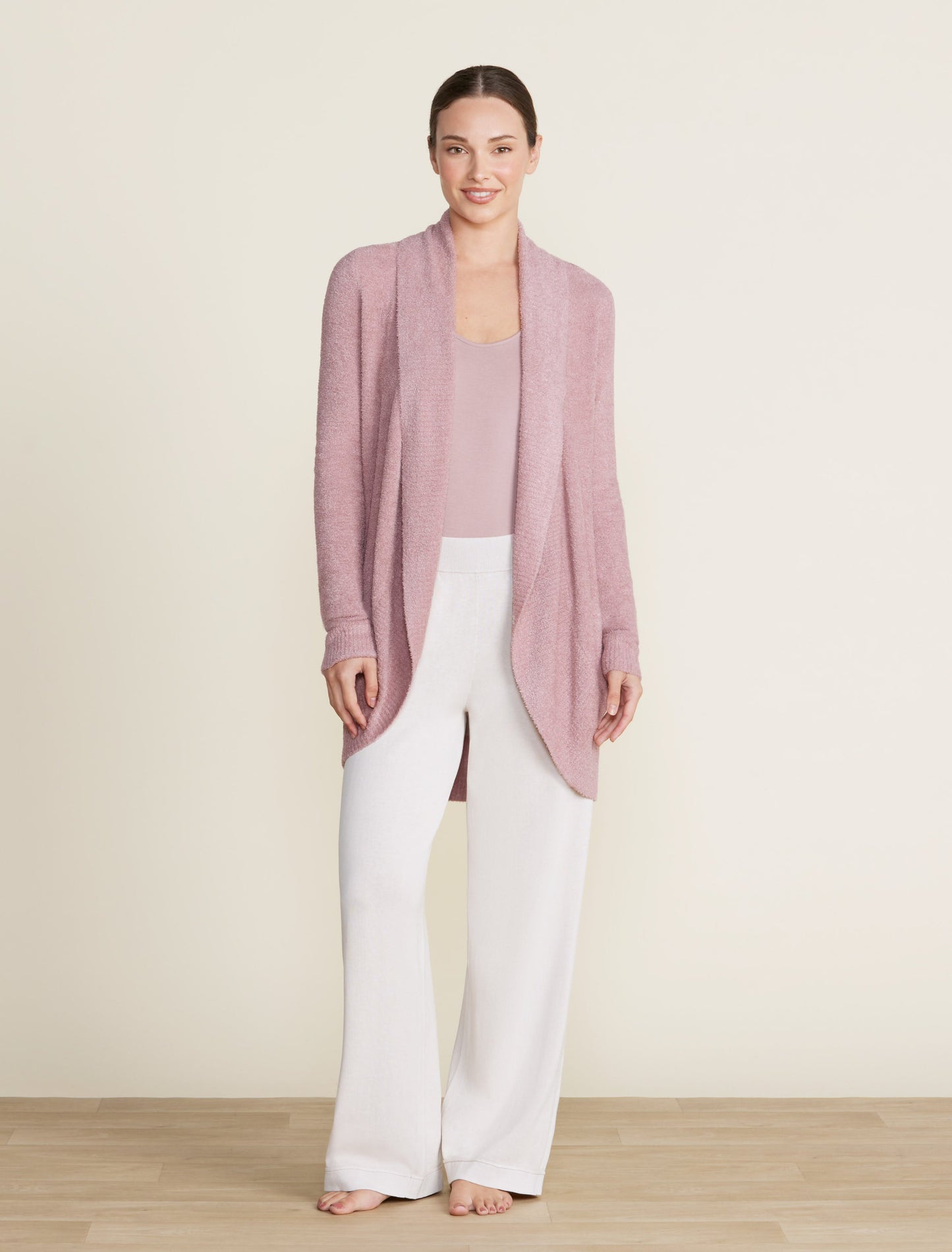 Barefoot Dreams CozyChic Lite® Circle Cardi - Teaberry