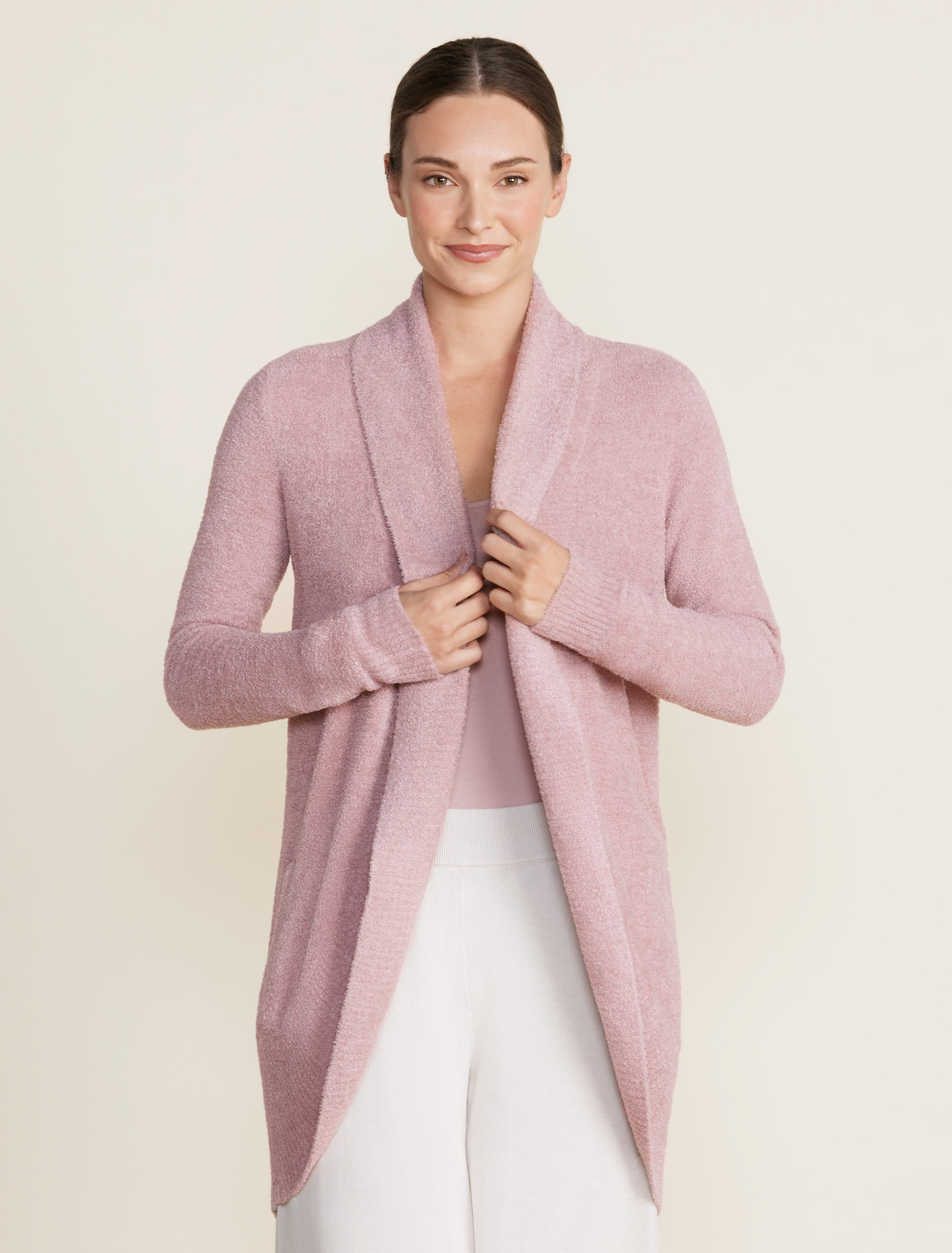 Barefoot Dreams CozyChic Lite Circle Cardi Teaberry Adelaide s Boutique