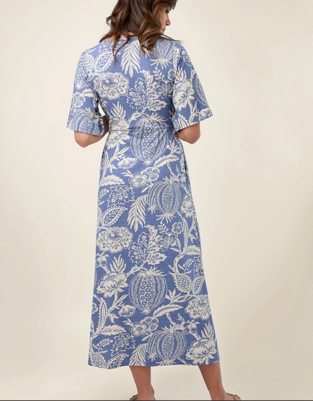 Spartina 449 "Adella" Midi Dress-Flagler Pods Blue