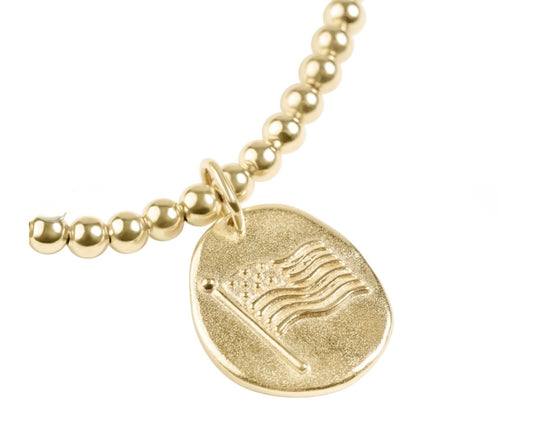 Enewton "Classic" Gold 3mm Bracelet-Inspire America Gold Disc