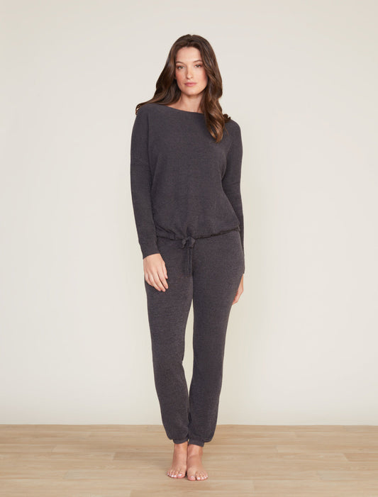 Barefoot Dreams CozyChic Ultra Lite® Slouchy Pullover-Carbon