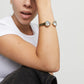 Uno de 50 "Be a Chameleon" Bangle-Gold/Moonstone