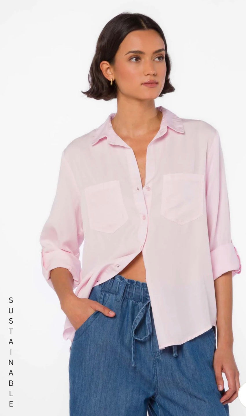 Velvet Heart “Sirena” Top - Frosty Pink