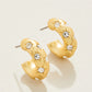 Spartina 449 Chubby Hoop Earrings-Crystal