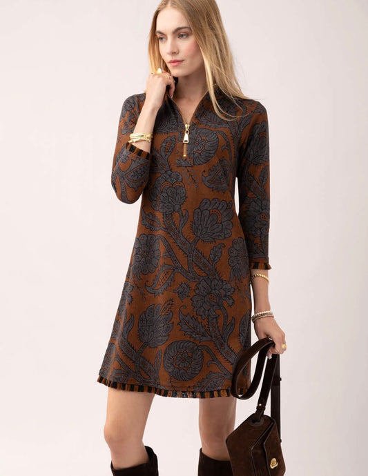 Spartina 449 "Nora" Fringe Dress - Tabby Vine