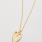 Spartina 449 SP Happy Heart Necklace 18"-Crystal