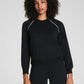 Spanx AirPique Crewneck Top - Very Black