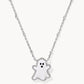 Kendra Scott Ghost Short Pendant Necklace-Silver White MOP