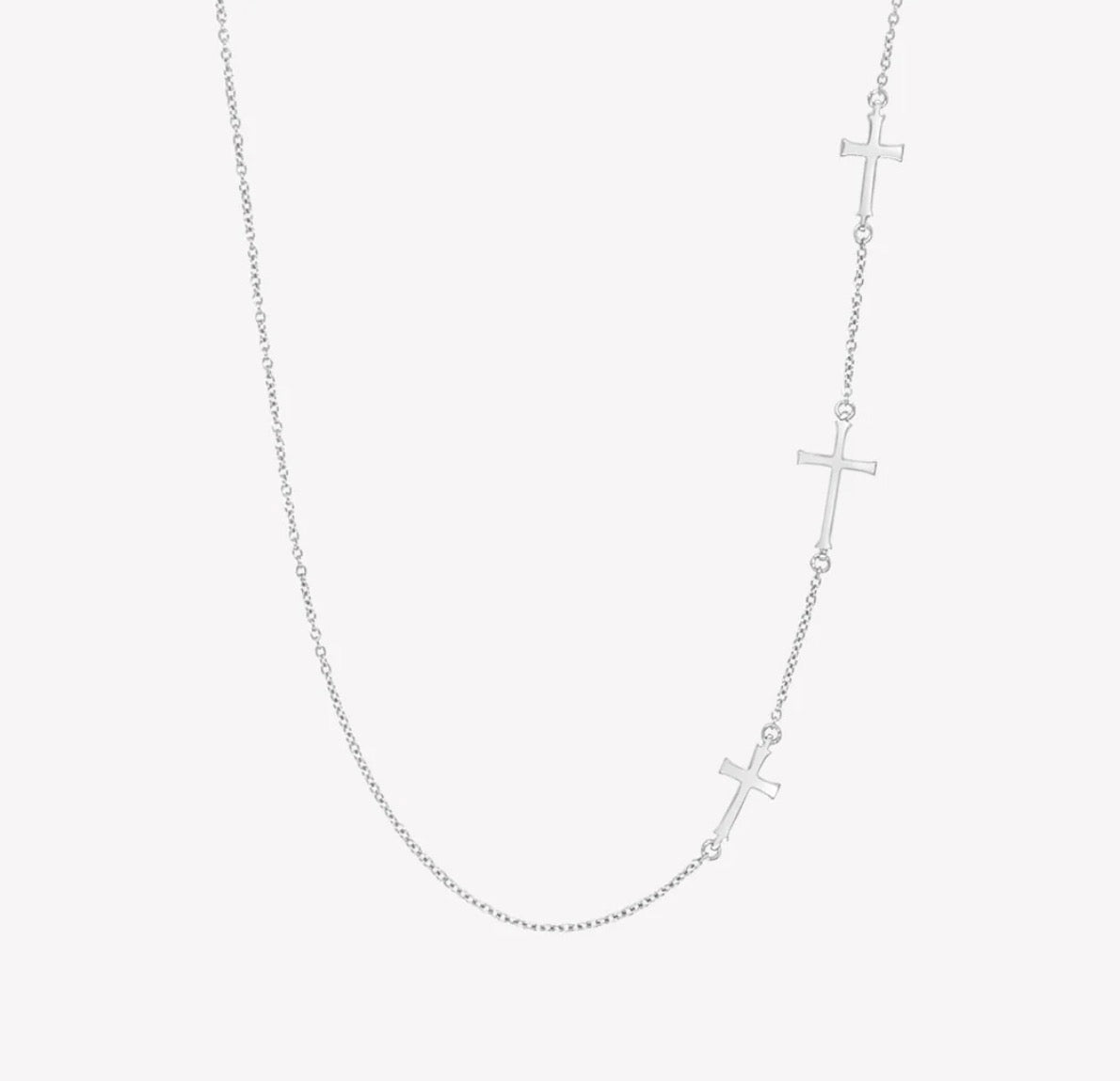 Rizen Calvary Cross Necklace-Silver