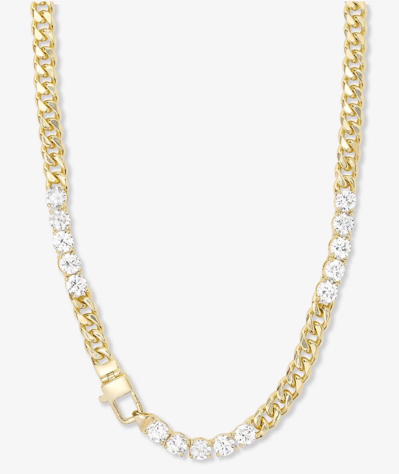 Melinda Maria “Julian’s Obsessed with Diamonds” Necklace Gold/White