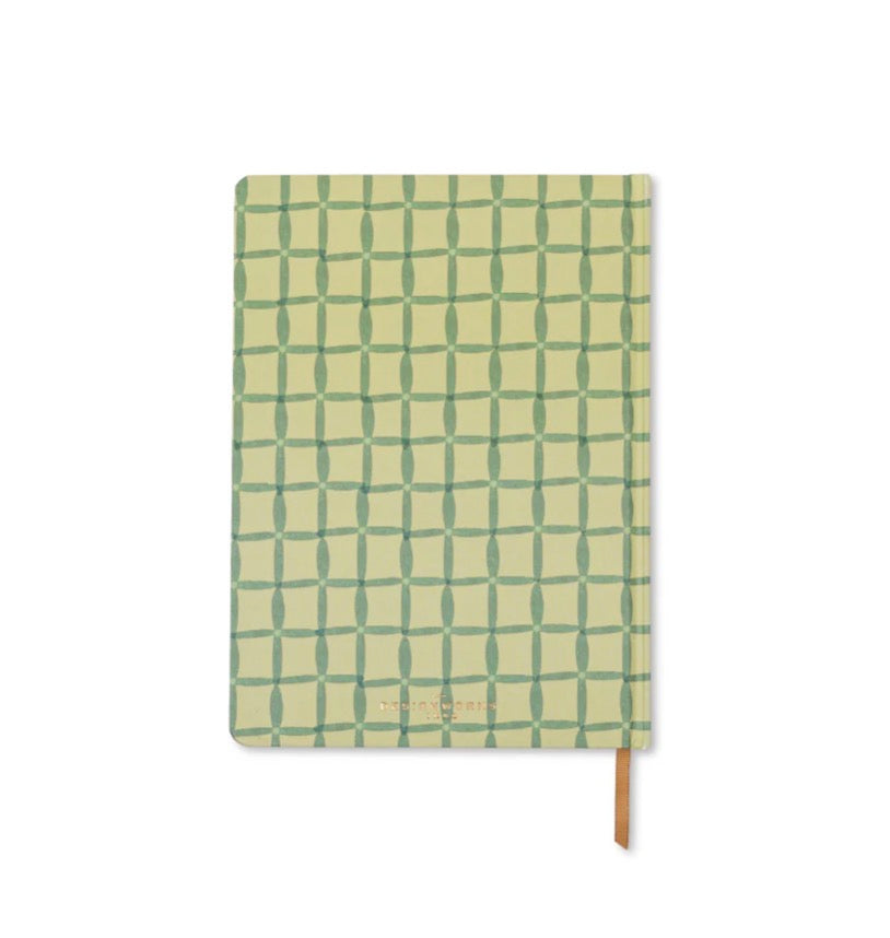 Designworks Tulip Jumbo Journal-Green Lattice