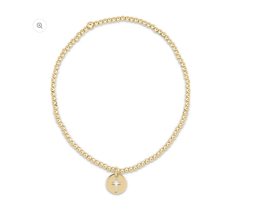 Enewton “Classic” Gold 2mm Bead Bracelet - Blessed Small Gold Disc