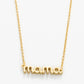 Spartina 449 Sea La Vie 18” Necklace-Thanks Mama/Script - Gold