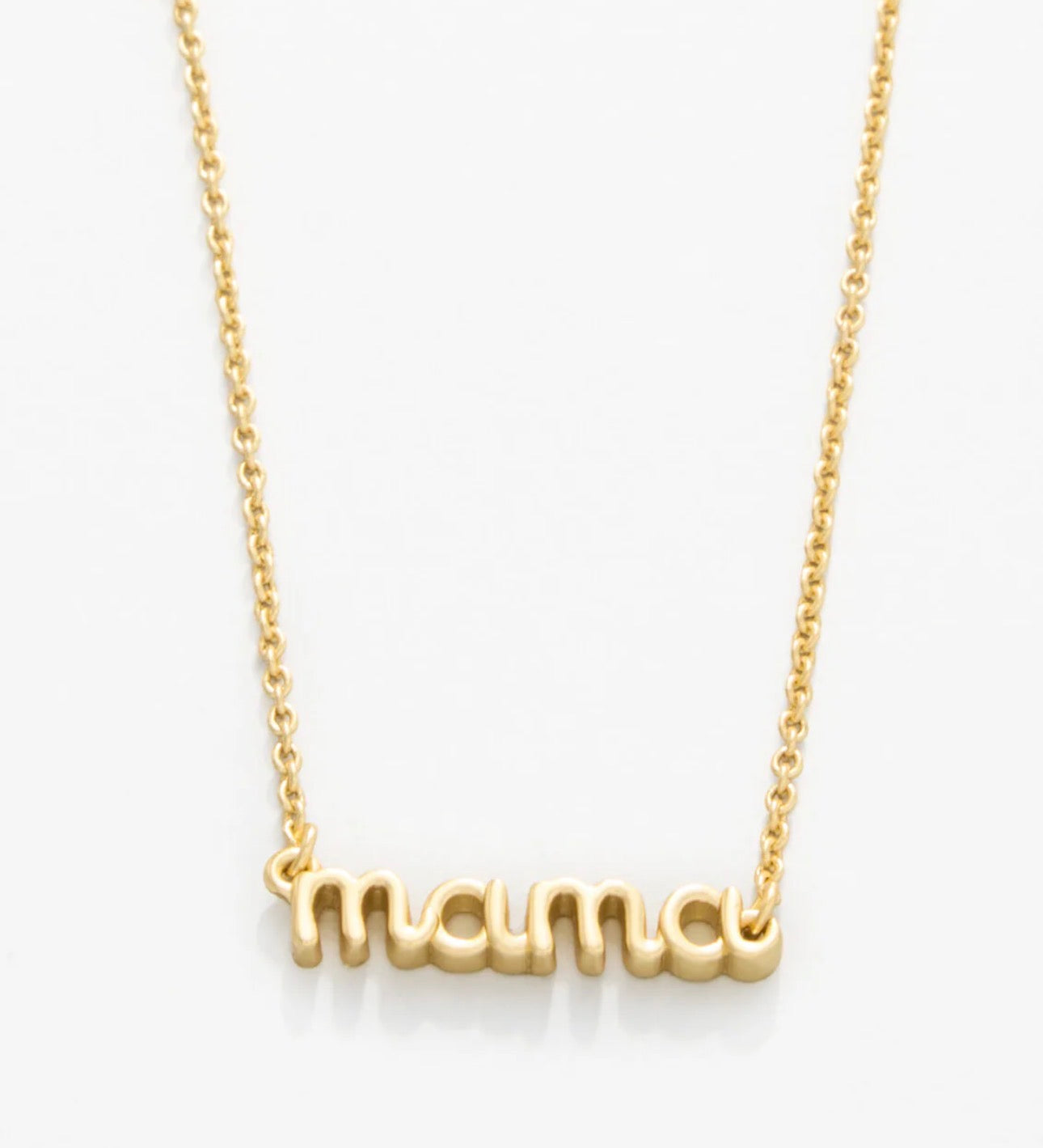 Spartina 449 Sea La Vie 18” Necklace-Thanks Mama/Script - Gold