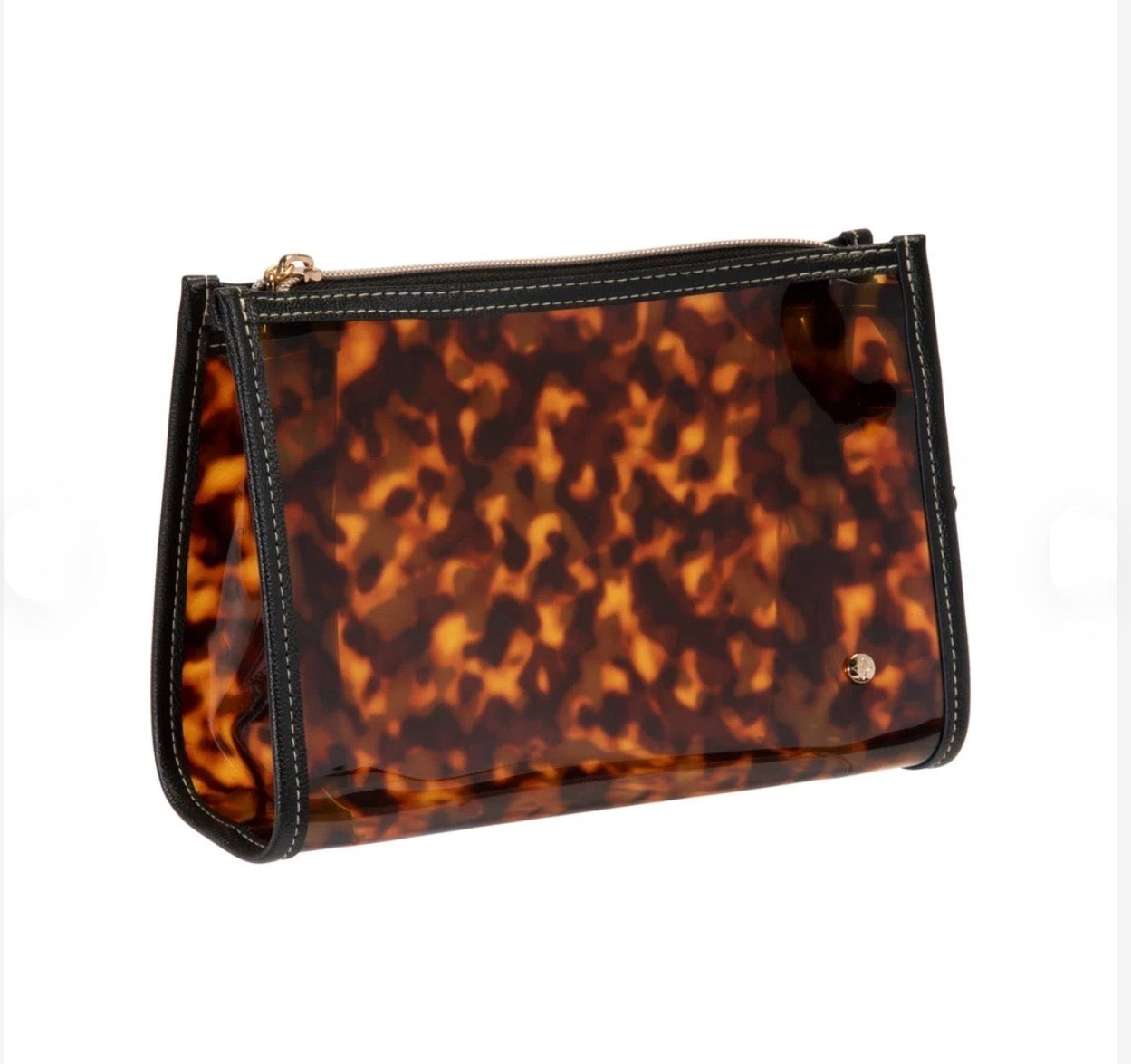 Stephanie Johnson "Miami Tropea" Size Medium Zip-Clearly Tortoise