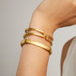 Dean Davidson "Mara" Hinged Bangle-Gold