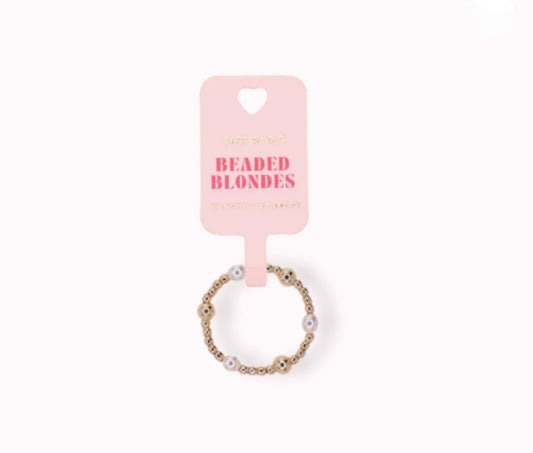 Beaded Blondes "June Pearl & Gold Alternating " Ring