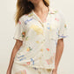 Z Supply Beach Days PJ Top-Vanilla Ice
