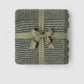 Barefoot Dreams CozyChic® Scallop Stripe Throw-Olive Branch/Cream