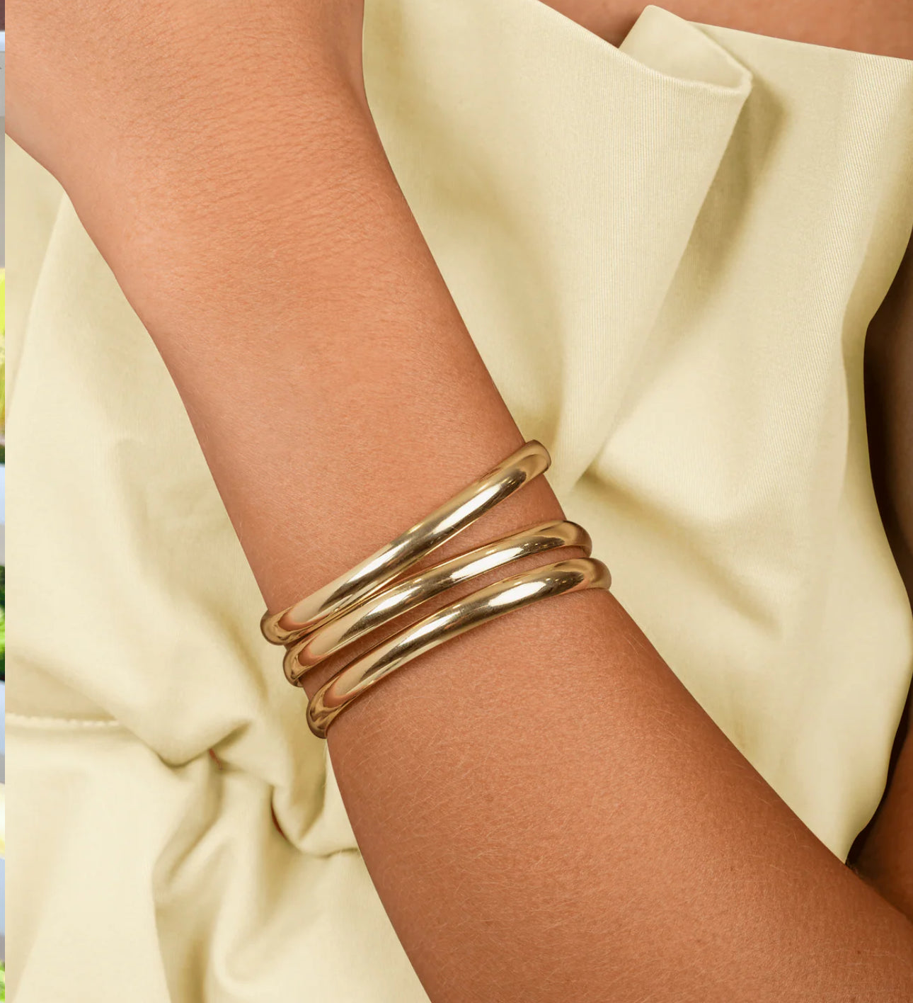 LeMel Goldie Cuff Bracelet- Gold