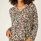 PJ Salvage "Holiday Dreams" Leopard Print L/S Top
