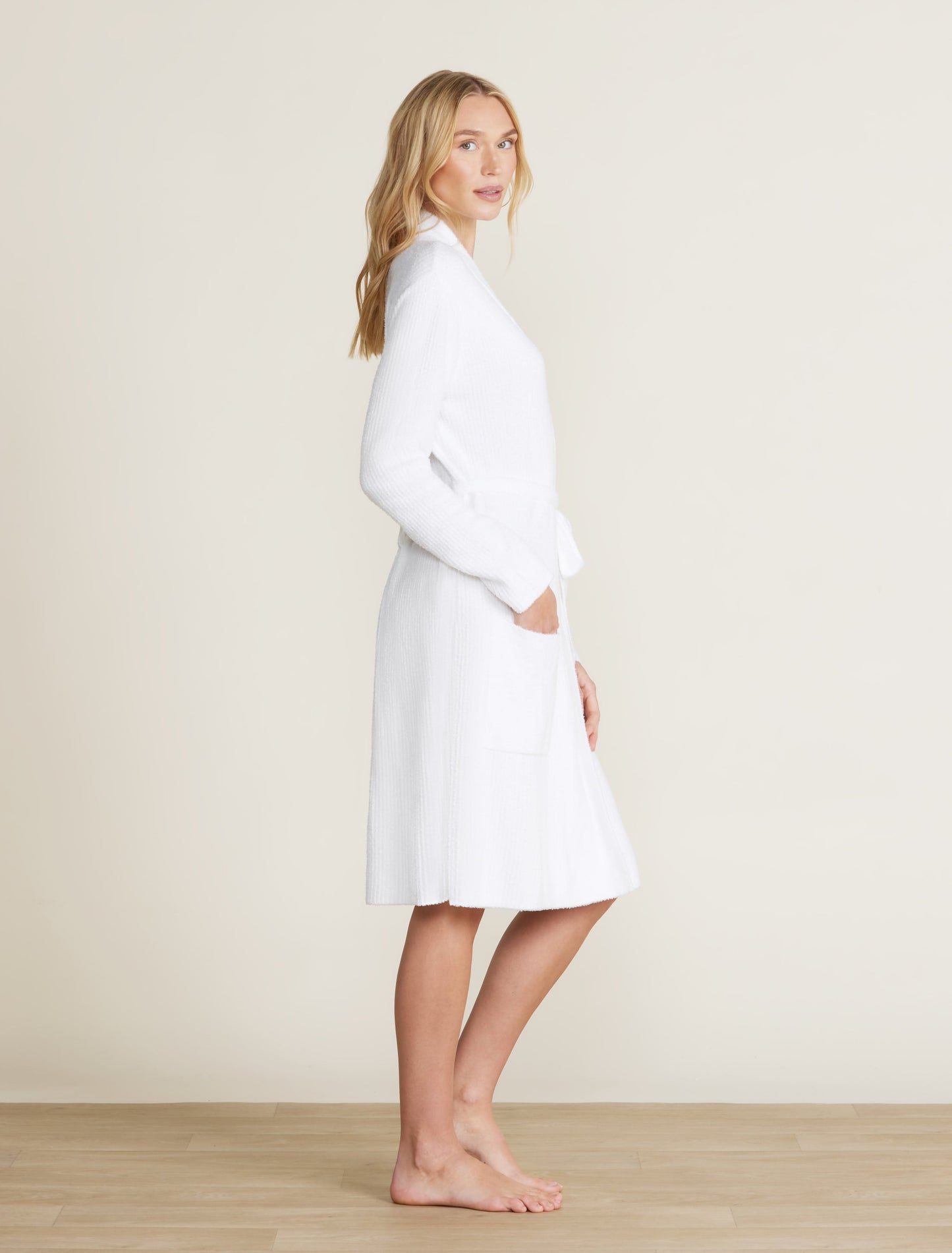 Barefoot Dreams CozyChic Lite® Ribbed Robe-Sea Salt