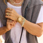 Melinda Maria Graduated Pavé “Julian” Ring-Gold