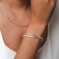 Rizen Luminous Cross Tennis Bracelet-Silver