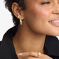 Melinda Maria “She’s on Point” Lasso Hoops-Gold/White