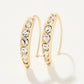 Spartina 449 Sparkle Arc Hoop Earrings-Small/Crystal