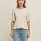 Nation "Bane" Sweatshirt Tee-Champagne