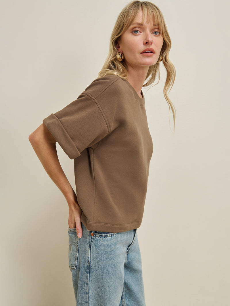 Nation "Bane" Sweatshirt Tee-Military Brown