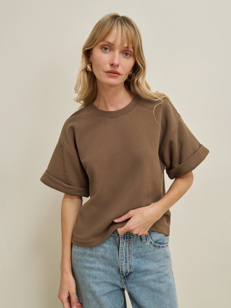 Nation "Bane" Sweatshirt Tee-Military Brown