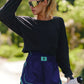 Free People Movement "My Time" Layer Top-Black