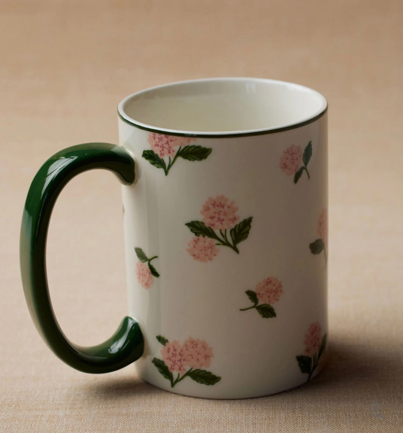 Rifle Paper Co. "Pink Hydrangea" Porcelain Mug