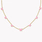 Kendra Scott Lillia Butterfly Enamel Delicate Necklace-Gold Pink Enamel