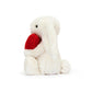 Jellycat Bashful Red Heart Bunny-Little