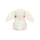 Jellycat Bashful Red Heart Bunny-Little