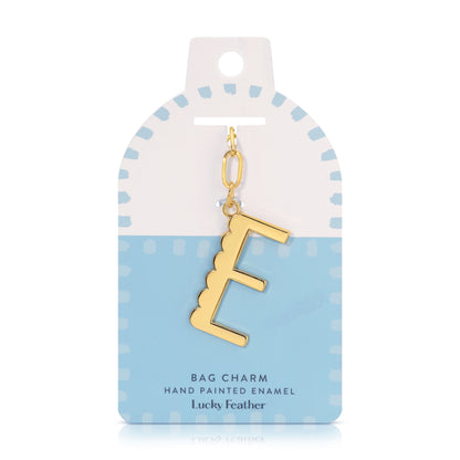 Lucky Feather Bag Charm Letters
