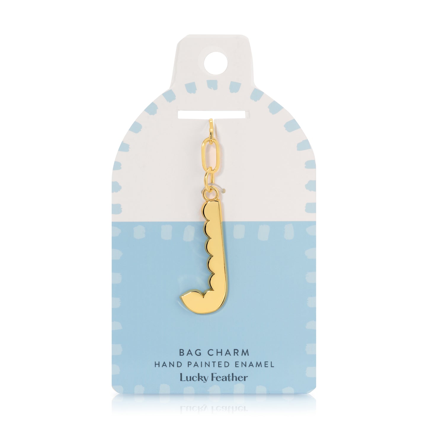 Lucky Feather Bag Charm Letters