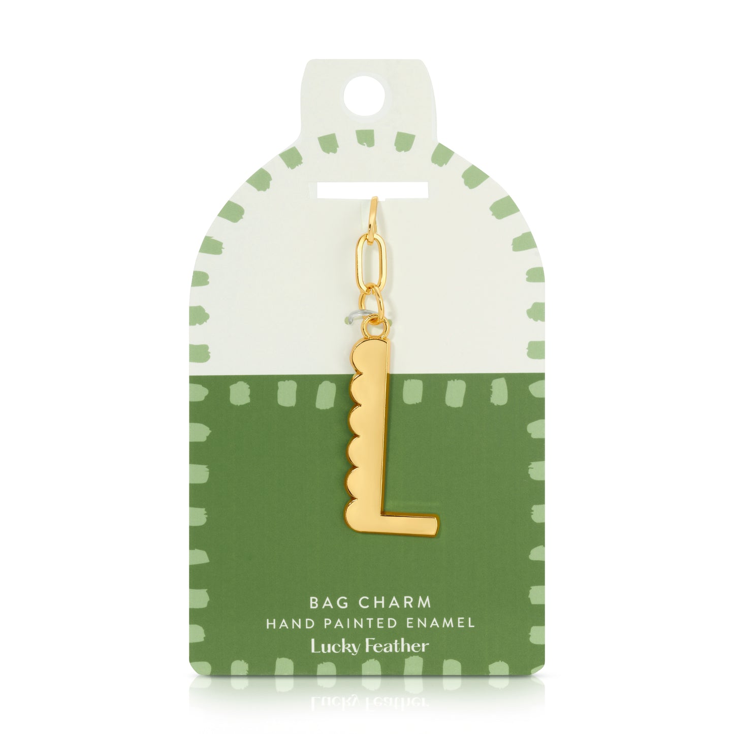 Lucky Feather Bag Charm Letters
