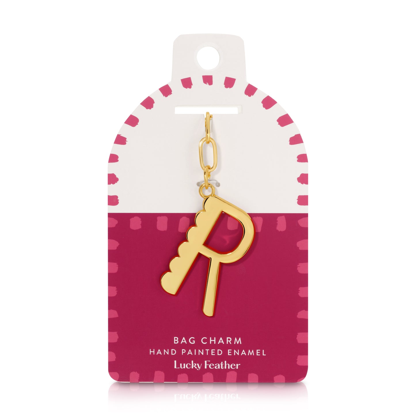Lucky Feather Bag Charm Letters