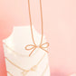 Beaded Blondes "Gold Bow" Necklace-16"