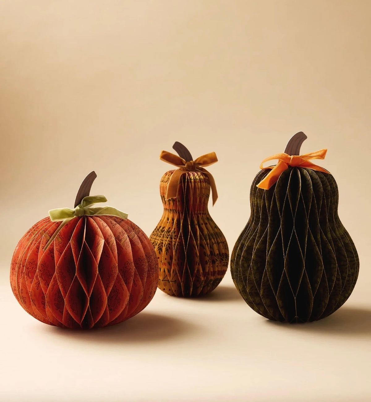 Rifle Paper Co. "Harvest" Honeycomb Gourd Decor