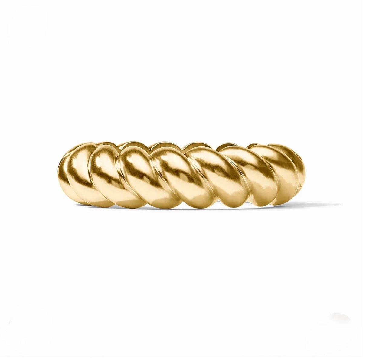 Julie Vos “Ravello” Statement Hinge Bangle -Gold