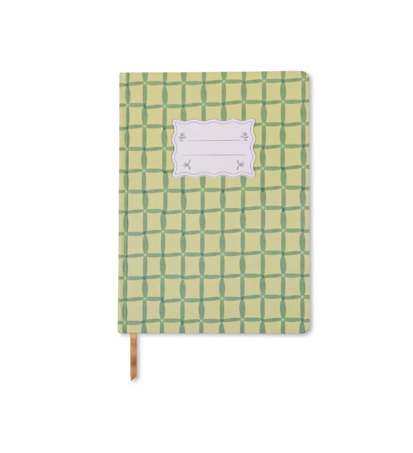 Designworks Tulip Jumbo Journal-Green Lattice