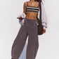 Free People Movement "Hot Shot" Easy Pant-Vintage Black